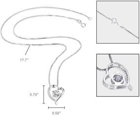 img 2 attached to ✨ Turantu ♥Подарок для женщин♥ Набор сережек и подвески с сердцем из 925-й стерлинговой серебряной плиты - Повысьте свою SEO!