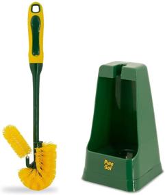 img 3 attached to 🧹 Pine-Sol Toilet Bowl Cleaner Brush Set, Powerful Cleaning Wand with Rim Scrubber, Sturdy Handle, Storage Caddy, Bathroom Green Supplies