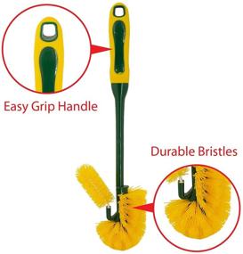 img 2 attached to 🧹 Pine-Sol Toilet Bowl Cleaner Brush Set, Powerful Cleaning Wand with Rim Scrubber, Sturdy Handle, Storage Caddy, Bathroom Green Supplies