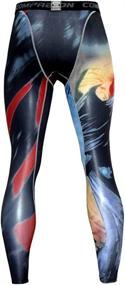 img 1 attached to 🏃 Men's Cool Dry Compression Pants Baselayer for Running, Yoga, Sports, Gym Workout - NatureT Athletic Leggings Shaper