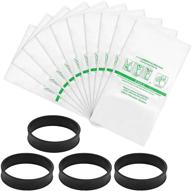 👜 linniw 10 + 4 pack 204811 micron magic hepa filter plus bags, universal hepa cloth bags, and belts 301291 for kirby models f-style and twist-style, and all models generation 4 - sentria ii: exceptional filtration and versatile compatibility логотип