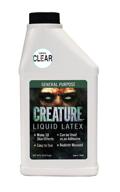 👽 creature liquid latex - clear - professional special effects - 16oz - dries clear for versatile uses logo