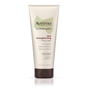 img 4 attached to 🌿 Крем для тела Aveeno Positively Ageless с укрепляющим эффектом на кожу: интенсивное увлажнение на 24 часа, 7,3 унции