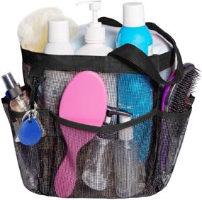 img 3 attached to 🛁 Attmu Mesh Shower Caddy: Essential Dorm Room Basket for College, Hangable Portable Tote Bag for Bathroom Accessories