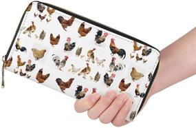img 3 attached to 👜 Stylish Women's Handbags & Wallets: Doginthehole Chicken Wallet Around Clutch - A Must-Have Accessory
