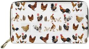 img 4 attached to 👜 Stylish Women's Handbags & Wallets: Doginthehole Chicken Wallet Around Clutch - A Must-Have Accessory