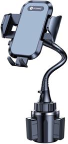 img 4 attached to VICSEED Cup Phone Holder for Car - Sturdy Adjustable Gooseneck Mount for iPhone, Samsung and All Cell Phones