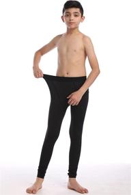 img 2 attached to 👖 CVVTEE Compression Pants for Boys - Soccer, Hockey, and Athletic Base Layer Leggings - Thermal Tights for Kids...