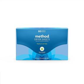 img 3 attached to 🌬️ Method Dryer Sheets, Fresh Air Scent, 80 Sheets, 6 pack, Varying Packaging