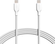 🔌 usb-if certified amazon basics 6-foot white usb-c2.0 to usb-c fast charging cable - 60w logo