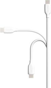 img 3 attached to 🔌 USB-IF Certified Amazon Basics 6-Foot White USB-C2.0 to USB-C Fast Charging Cable - 60W