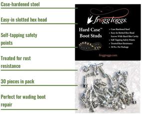 img 2 attached to 🐸 FROGG TOGGS Hard-Case Boot Studs, Steel, 30 Pack