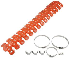 img 4 attached to NICECNC Orange Universal 2 Stroke Exhaust Muffler Pipe Heat Shield Guard Cover Protection Compatible With KTM 125 250 300SX XC XCW/XC-W TPI/XC-W Six Days/XC-W TPI Six Days 2012-2020