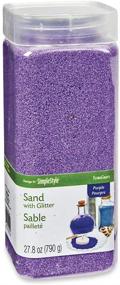 img 4 attached to 27.8 oz Purple FloraCraft Glitter Sand