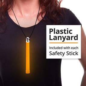 img 3 attached to 🔶 12 Pack Orange Emergency Safety Chemical Light Glow Sticks - Be Ready 12 Hour Industrial Illumination