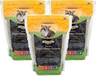 sun seed quiko sugar glider food - premium 28-ounce pack x 3: nutritious diet for active gliders логотип