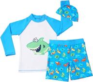 swimsuit guard toddler sleeve shark boys' clothing ~ swim logo