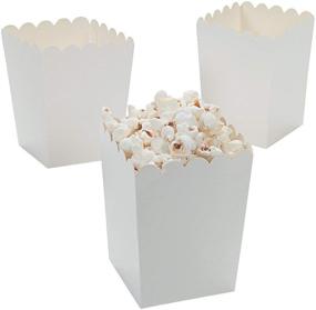 img 1 attached to 🍿 24-Pack of Fun Express Mini White Popcorn Boxes - Perfect Popcorn Containers for Party Snacks!