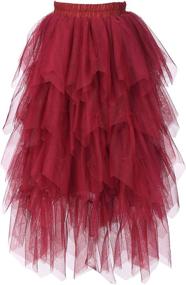 img 4 attached to 👸 Princess Birthday Flower Girls' Skirts - Stylish Girls' Clothing