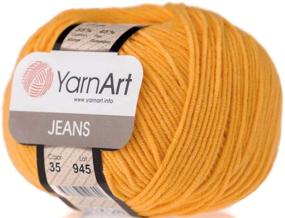 img 4 attached to YarnArt Jeans Sport Yarn: 55% Cotton 45% Acrylic, 1 Skein 50g/174yds (35)