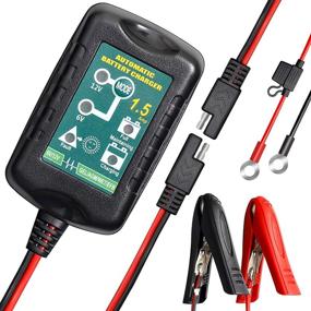 img 4 attached to 🔋 Automatic Battery Charger - 6V 12V 1.5A, Trickle Charger for AGM Gel SLA VRLA Flood Lead-Acid Batteries - Ideal for Car, Motorcycle & Starting Batteries - Dual Voltage Output Detection, Repair