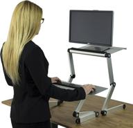 🖥️ workez standing desk conversion kit: affordable and adjustable sit to stand desktop riser with negative tilt keyboard tray logo