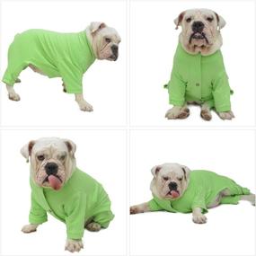 img 1 attached to 🐶 Lovelonglong Dog Cotton Pajamas: Elastic Warm Turtleneck Sweater Jumpsuit for Small, Medium, Large Dogs - All Weather Coverage!