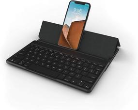 img 1 attached to ZAGG Flex: Slim, Portable Bluetooth Keyboard & Stand for Tablets, Smartphones, Smart TVs - Black