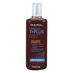 img 4 attached to ⚗️ Max Strength True+Real Therapeutic T+plus Tar Gel Dandruff Shampoo with 1.0% Coal Tar - 6oz