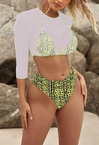 img 2 attached to 👙 Stylish Kisscynest Women's Bandage Swimsuit: Trendy Swimwear for Women's Clothing in Swimsuits & Cover Ups