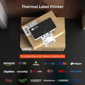 img 3 attached to 🏷️ MUNBYN Label Printer: Fast 150mm/s Thermal Shipping Label Printer for Packages, Postage, Small Businesses - USB Desktop Printer Compatible with Etsy, Shopify, eBay, Amazon, FedEx, UPS