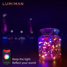 img 3 attached to 🎆 Lumiman 33FT 100LEDs Smart LED Fairy Lights - Alexa Google Home Siri Compatible, Color Changing, Music Sync, Dimmable, Timer, USB String Lights Plug in for Party Bedroom Christmas Wedding Decoration