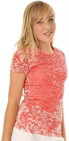 img 2 attached to 🌺 Stylish Kavio BurnOut Hibiscus Sublimation Sleeve Girls' Clothing: Perfect choice for trendsetting fashionistas!