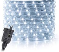 🔌 wyzworks 100ft 1/2" thick cool white led rope lights - pre-assembled, extendable with multiple length options - etl certified for holiday decor логотип