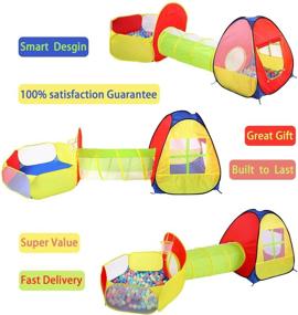 img 2 attached to 🏞️ Exploration and Adventure Await with TOMYOU Playhouse Tunnels Birthday Portable