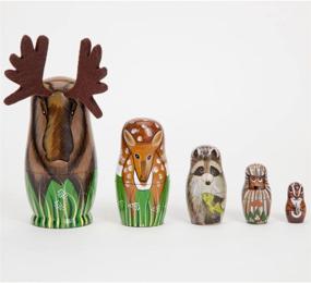 img 2 attached to 🌈 Discover the Enchanting World of Bits Pieces Creatures Matryoshka Figurines