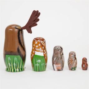 img 1 attached to 🌈 Discover the Enchanting World of Bits Pieces Creatures Matryoshka Figurines