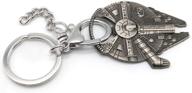 spaceship keychain keyrings pendant accessor logo