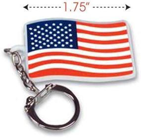 img 2 attached to ArtCreativity Keychains Independence Patriotic Accessories