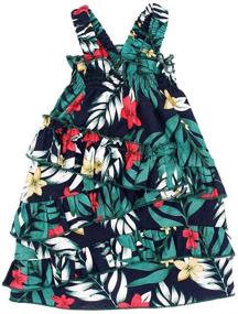 img 4 attached to 🌺 Hawaiian Floral Print Ruffle A Line Dog Dress - Perfect Tropical Attire for Small to Medium Dogs