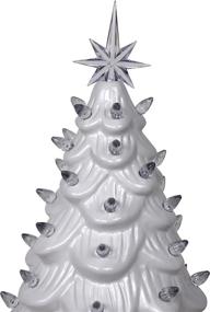 img 3 attached to 🎄 15in Pre-lit Hand-Painted Ceramic Tabletop Christmas Tree: A Stunning Centerpiece for Your Festive Indoor Décor!