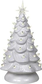 img 4 attached to 🎄 15in Pre-lit Hand-Painted Ceramic Tabletop Christmas Tree: A Stunning Centerpiece for Your Festive Indoor Décor!