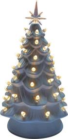 img 1 attached to 🎄 15in Pre-lit Hand-Painted Ceramic Tabletop Christmas Tree: A Stunning Centerpiece for Your Festive Indoor Décor!