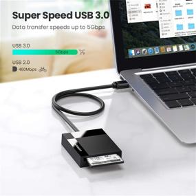 img 2 attached to High-Speed UGREEN SD Card Reader USB 3.0 Card Hub Adapter - Read/Transfer 4 Cards at 5Gbps Simultaneously - Compatible with CF, CFI, TF, SDXC, SDHC, SD, MMC, Micro SDXC, Micro SD, Micro SDHC, MS UHS-I - for Windows, Mac, Linux
