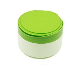 img 2 attached to 👶 Reusable Eco-Friendly Baby Skin Care After-Bath Powder Puff Container - Portable Talcum Powder Case with Sifter and Puff - Ideal for Travel