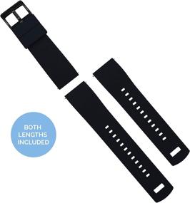 img 2 attached to ⌚ Barton Elite Women's Silicone Watch Bands for Ladies' Watches