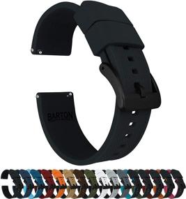 img 3 attached to ⌚ Barton Elite Women's Silicone Watch Bands for Ladies' Watches