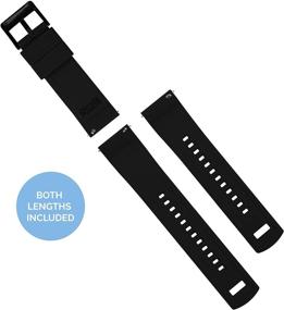 img 1 attached to ⌚ Barton Elite Women's Silicone Watch Bands for Ladies' Watches