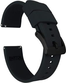 img 4 attached to ⌚ Barton Elite Women's Silicone Watch Bands for Ladies' Watches