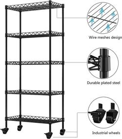 img 1 attached to 🚿 Bathroom Shelving Organizer for Efficient 30Lx14Wx62.5H Bathroom Organization